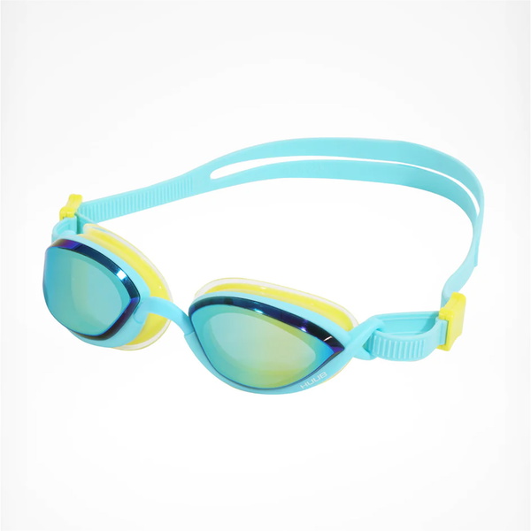 2025 Huub Pinnacle Air Seal Svømmebriller A2-PINN - Aqua / Fluo Yellow